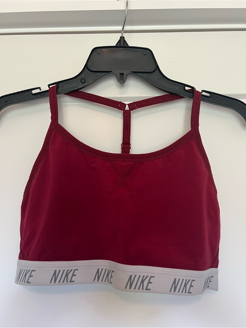 Nike Women's Dark Red Racerback Sports Bralette